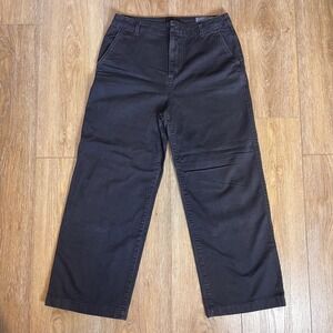 GAP Black Wide Leg Pants Womens Size 10 Loose Khaki